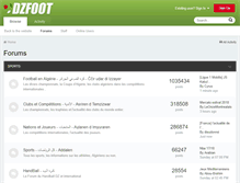 Tablet Screenshot of forum.dzfoot.com
